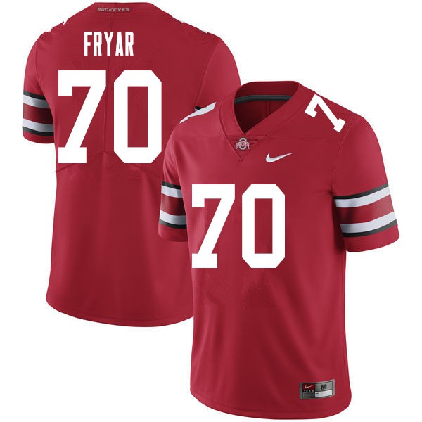 Ohio State Buckeyes #70 Josh Fryar Men Stitched Jersey Red